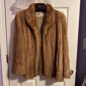 L Strauss Ronley Vintage GENUINE MINK FUR COAT